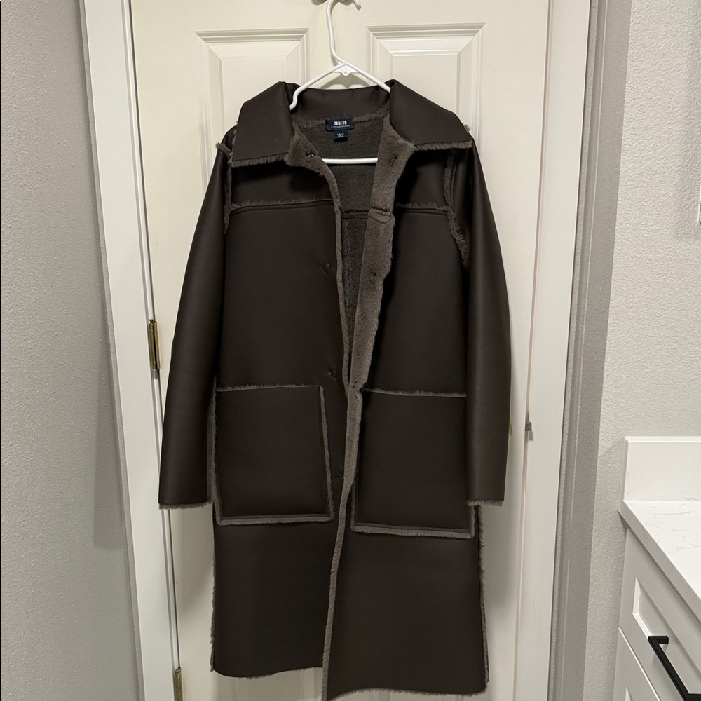 Anthropologie Maeve Kerry reversible faux fur